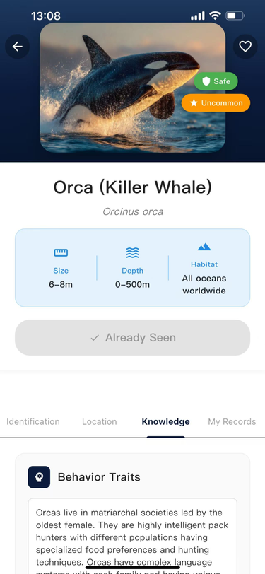 OceanScout Fish Detail